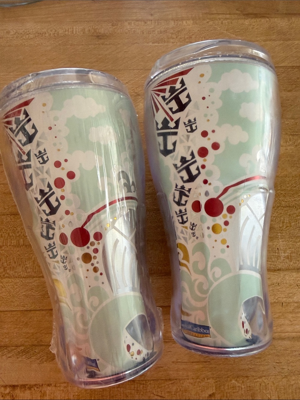 Pair Royal Caribbean Coca Cola Drink cups